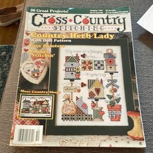 October 1997 cross country stitching magazine